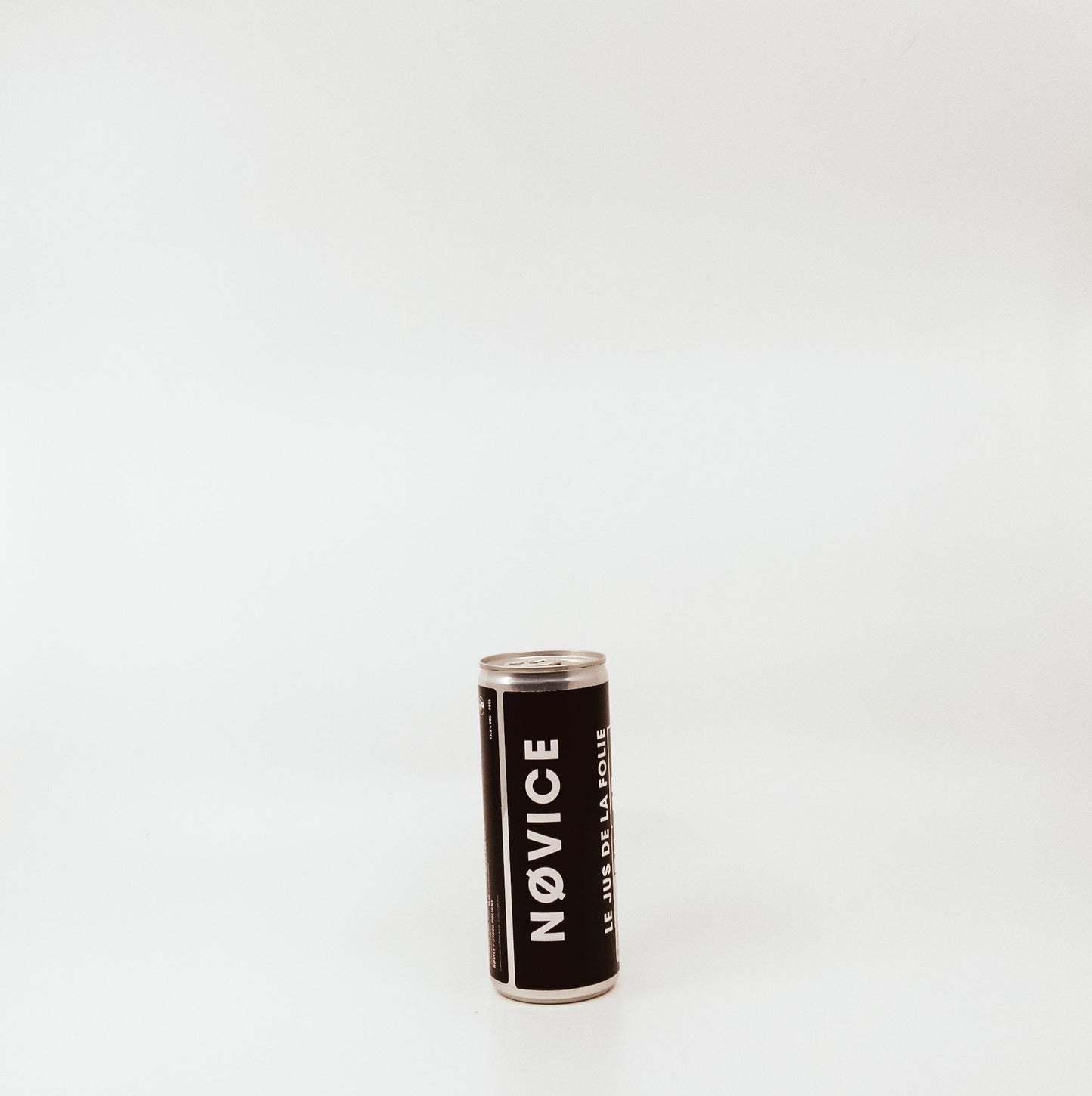 novice can with black label