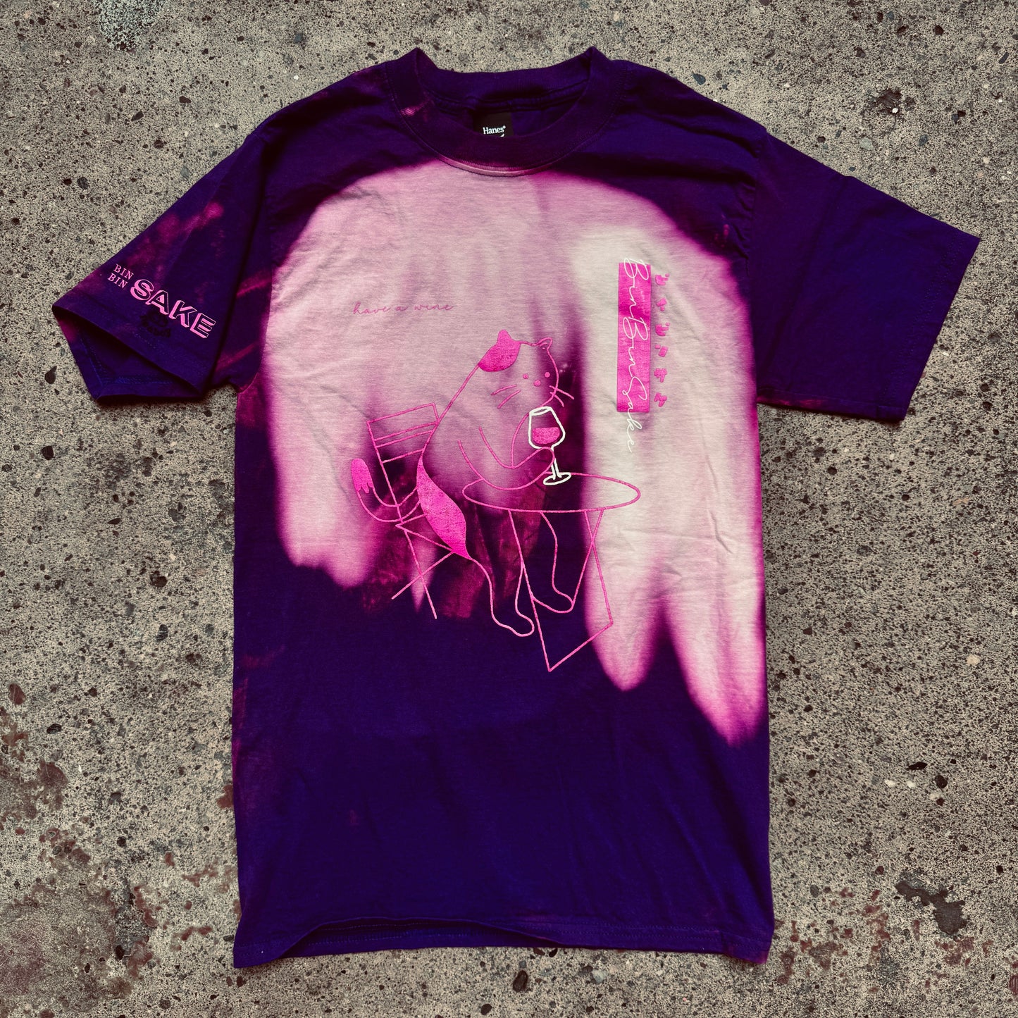 Peaboy x Bin Bin Sake “have a wine” T-Shirt Purple (Dyed)