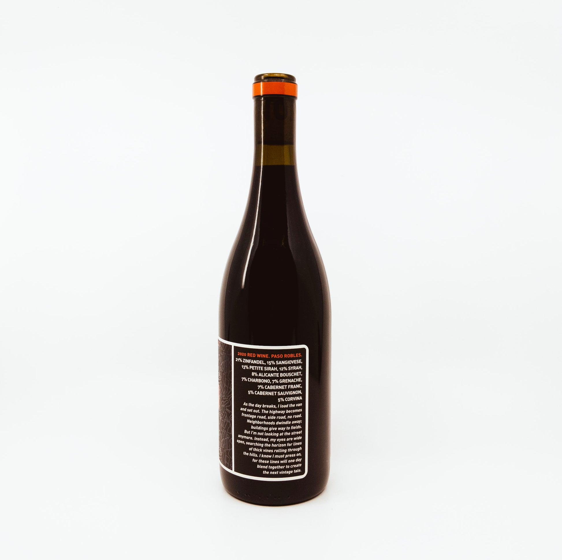 back of bottle of fiction