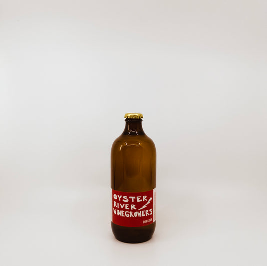 brown bottle with red label