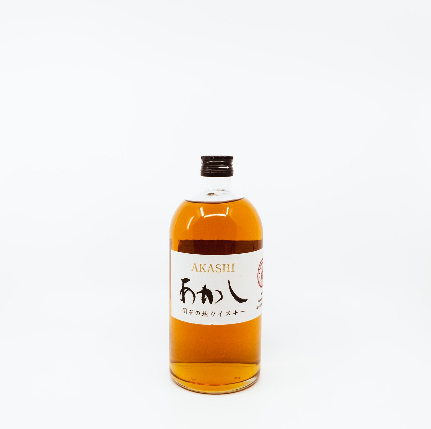 bottle of akashi with white label