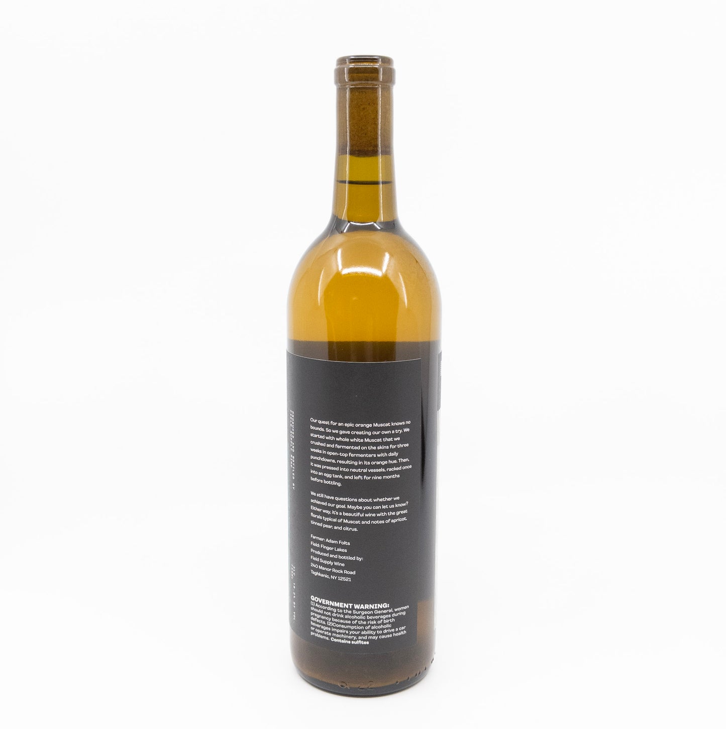 Field Supply Wine "The Question Remains" Muscat Orange