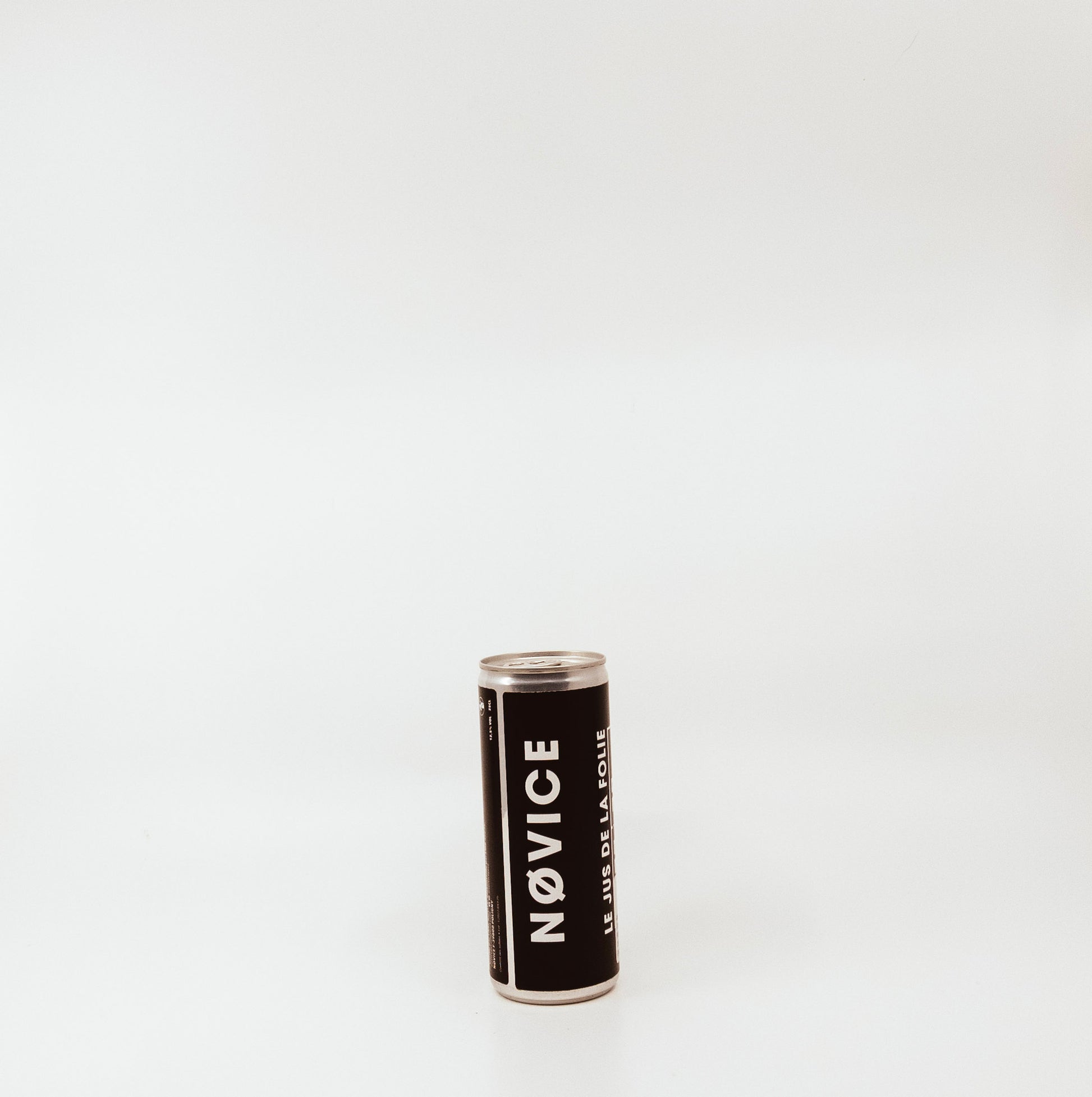 novice can with black label
