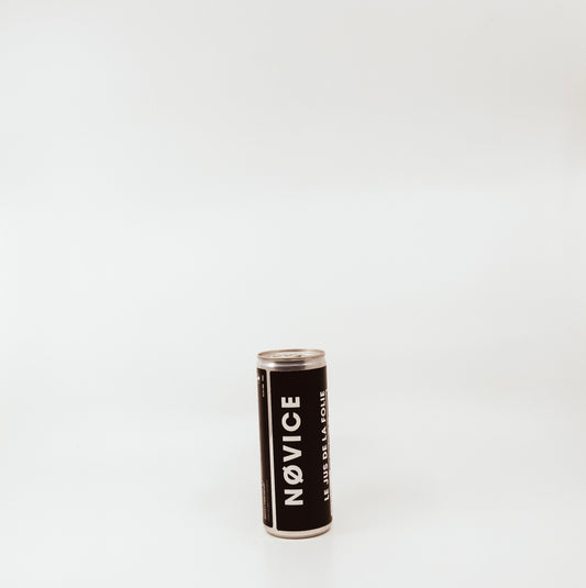 novice can with black label