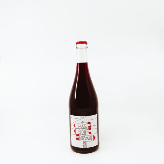 glass bottle with white label