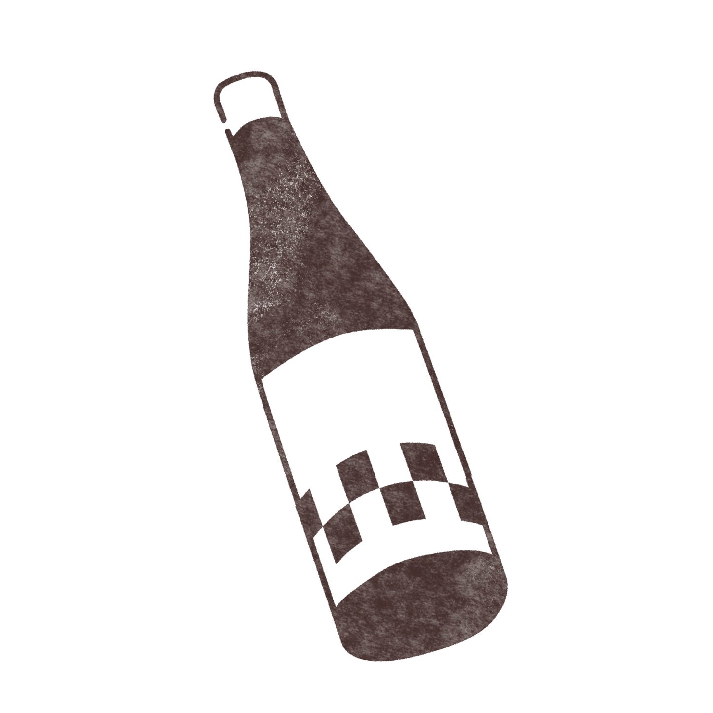 grey illustration of wine bottle