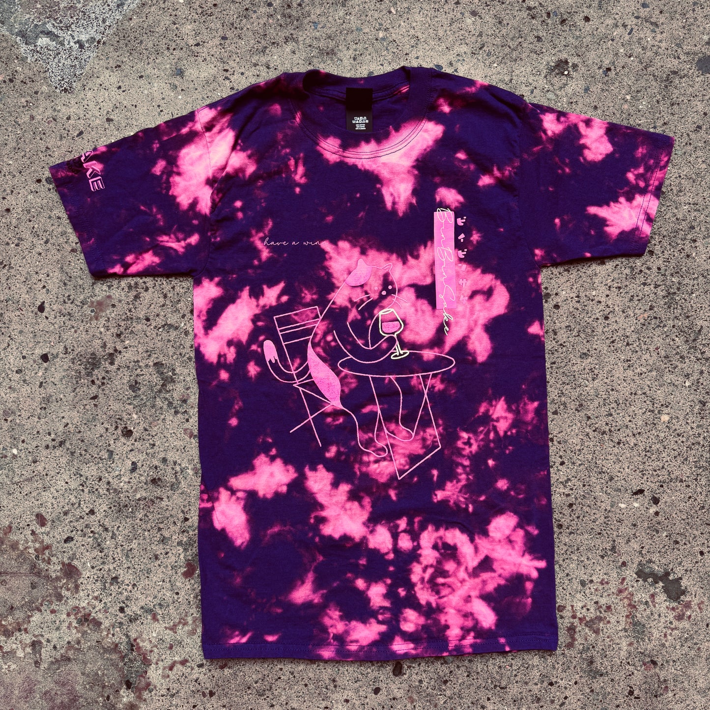 Peaboy x Bin Bin Sake “have a wine” T-Shirt Purple (Dyed)