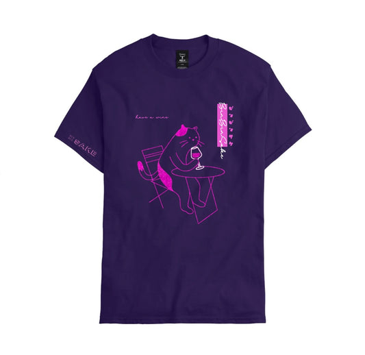 Bin Bin Sake “have a wine” T-Shirt Purple