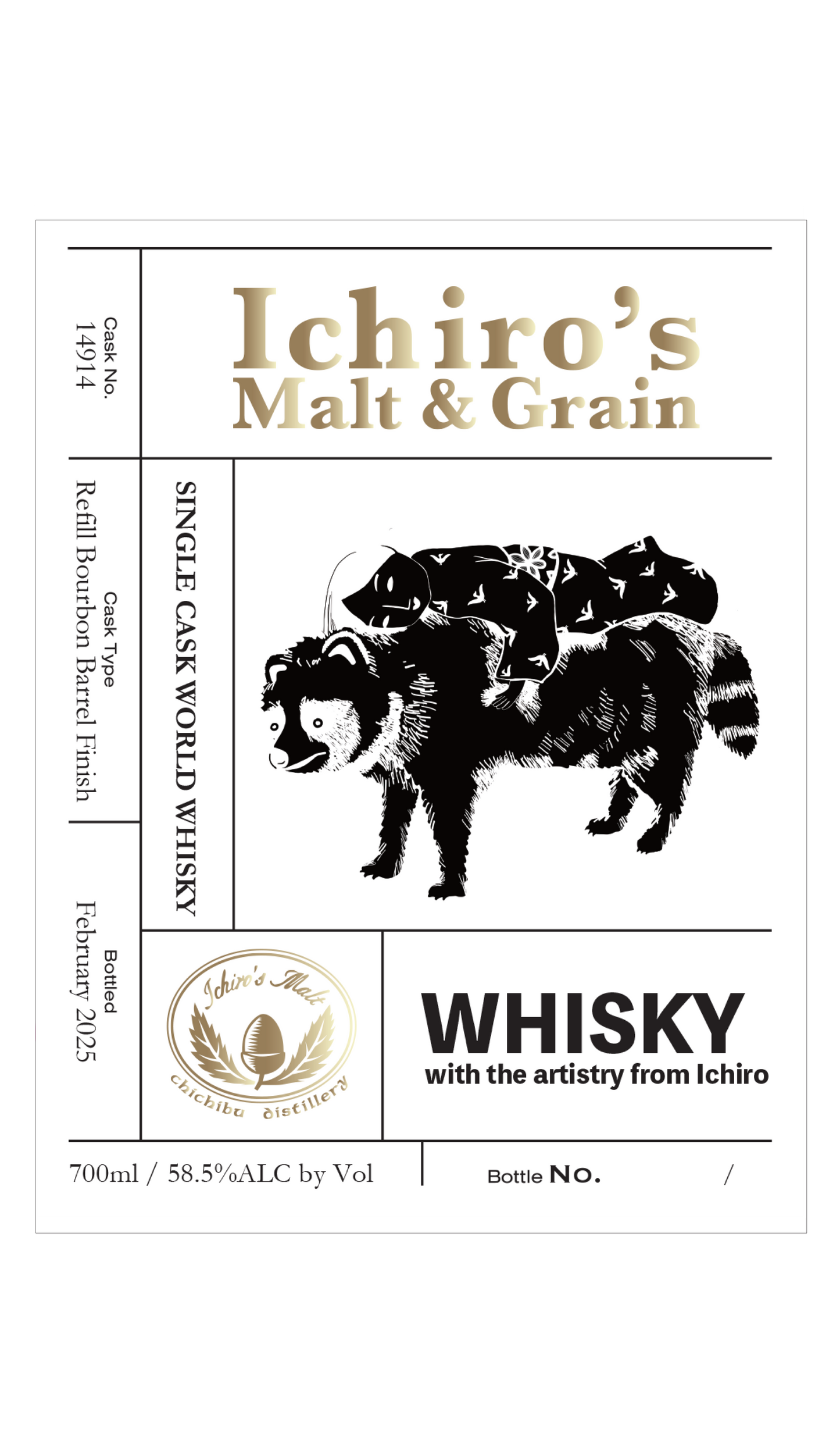 Ichiro’s Malt Chichibu World Blend #14914 “White Label” (East Coast Party Cask)