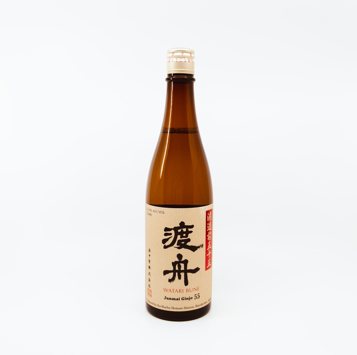 brown bottle with light brown label