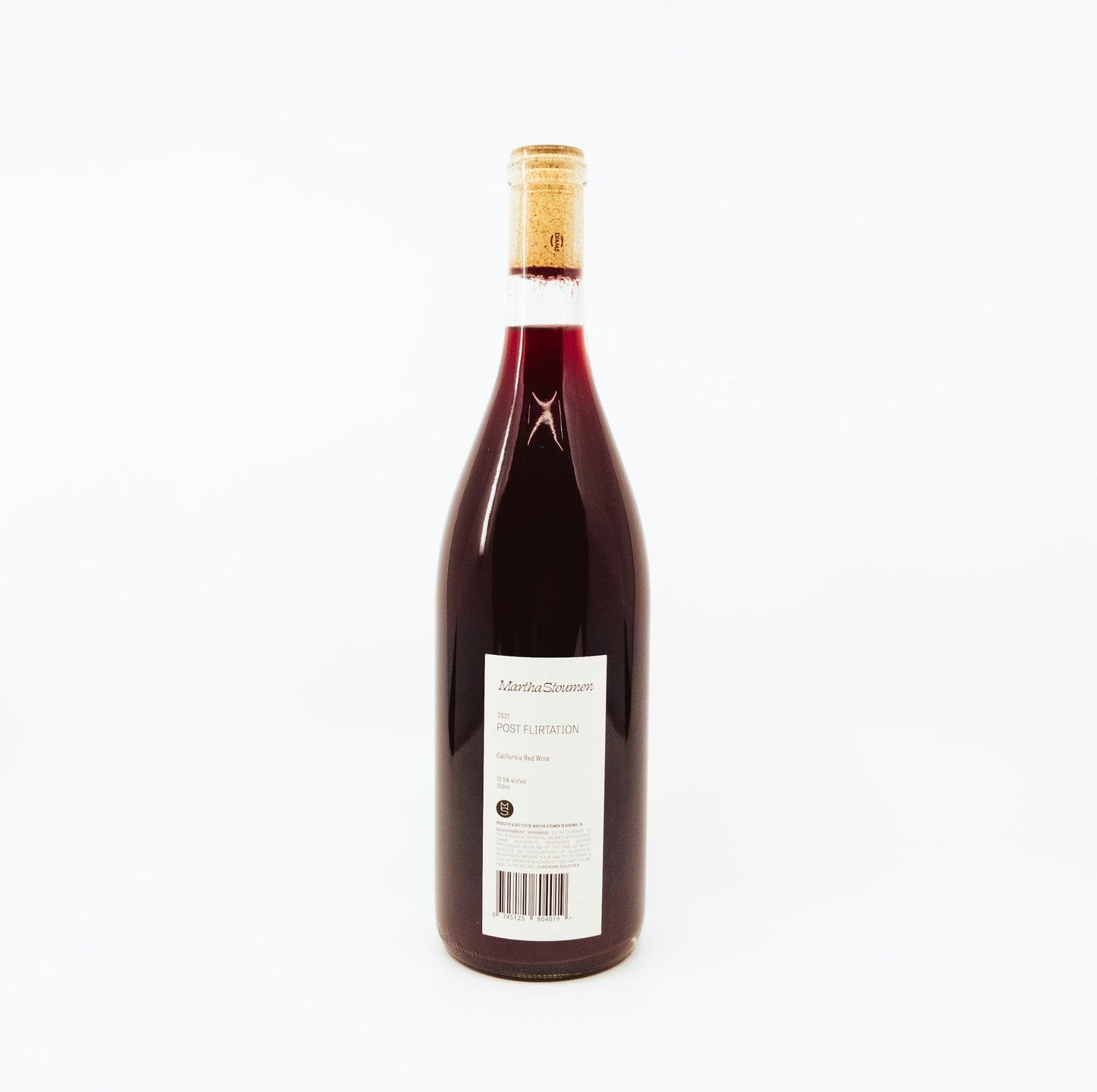 red wine with cork topper