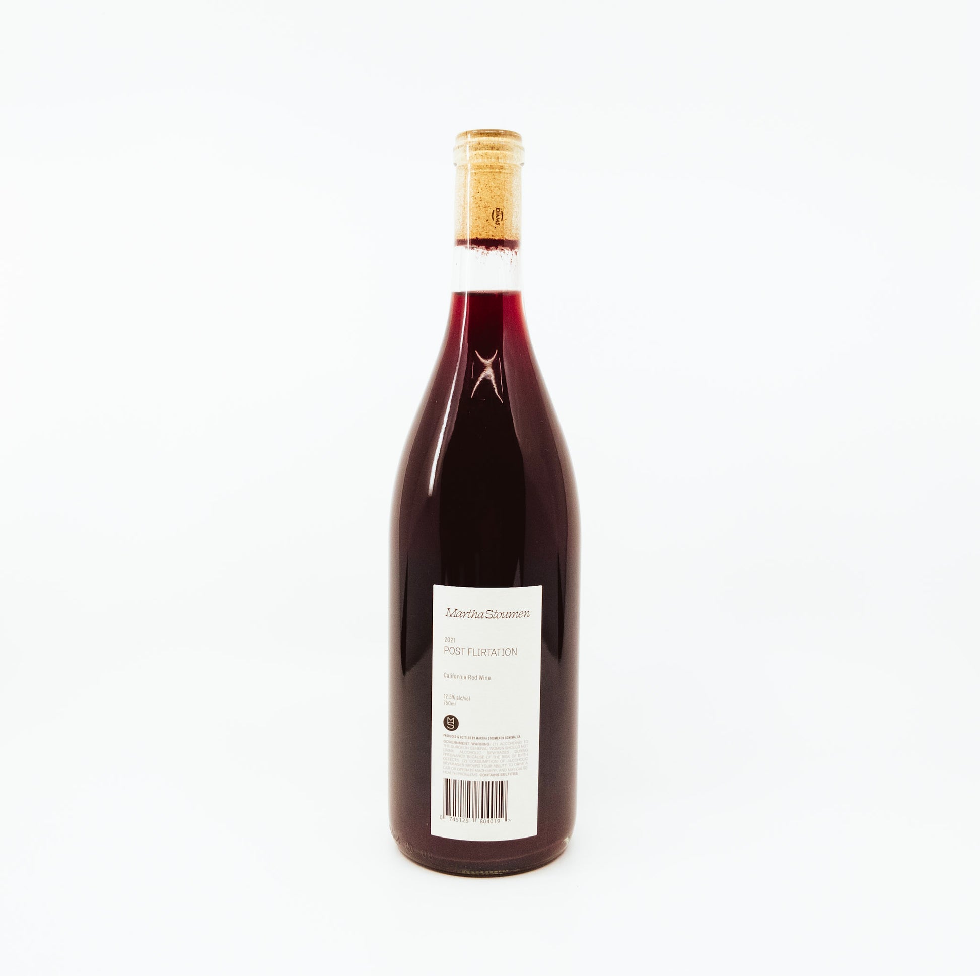 red wine with cork topper