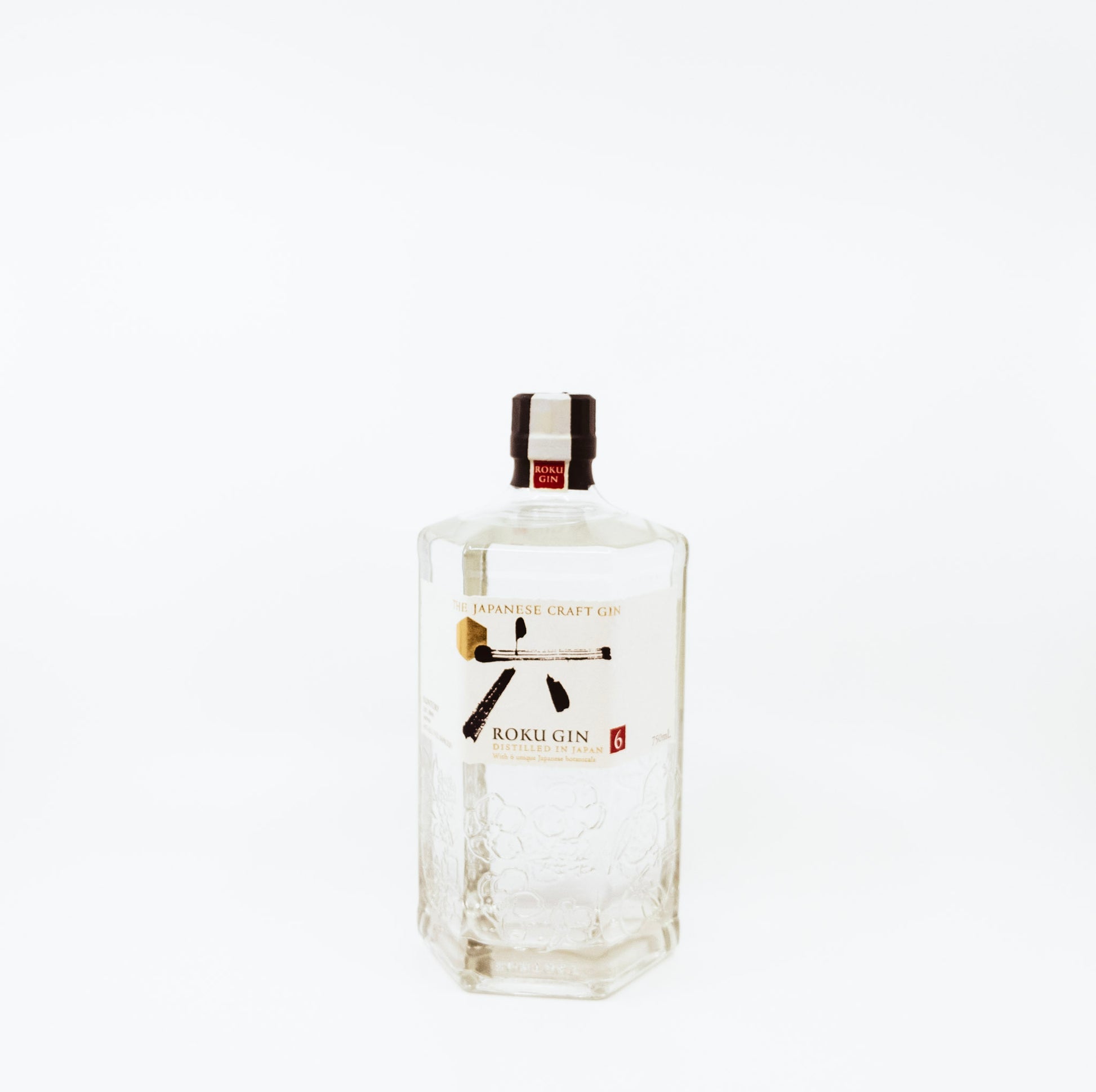 bottle of roku gin