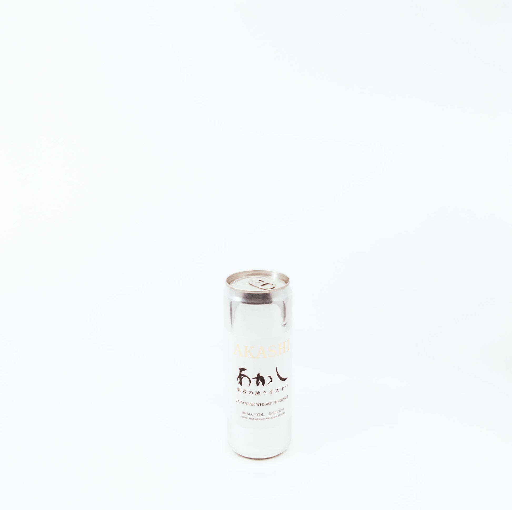 can of akashi with white label