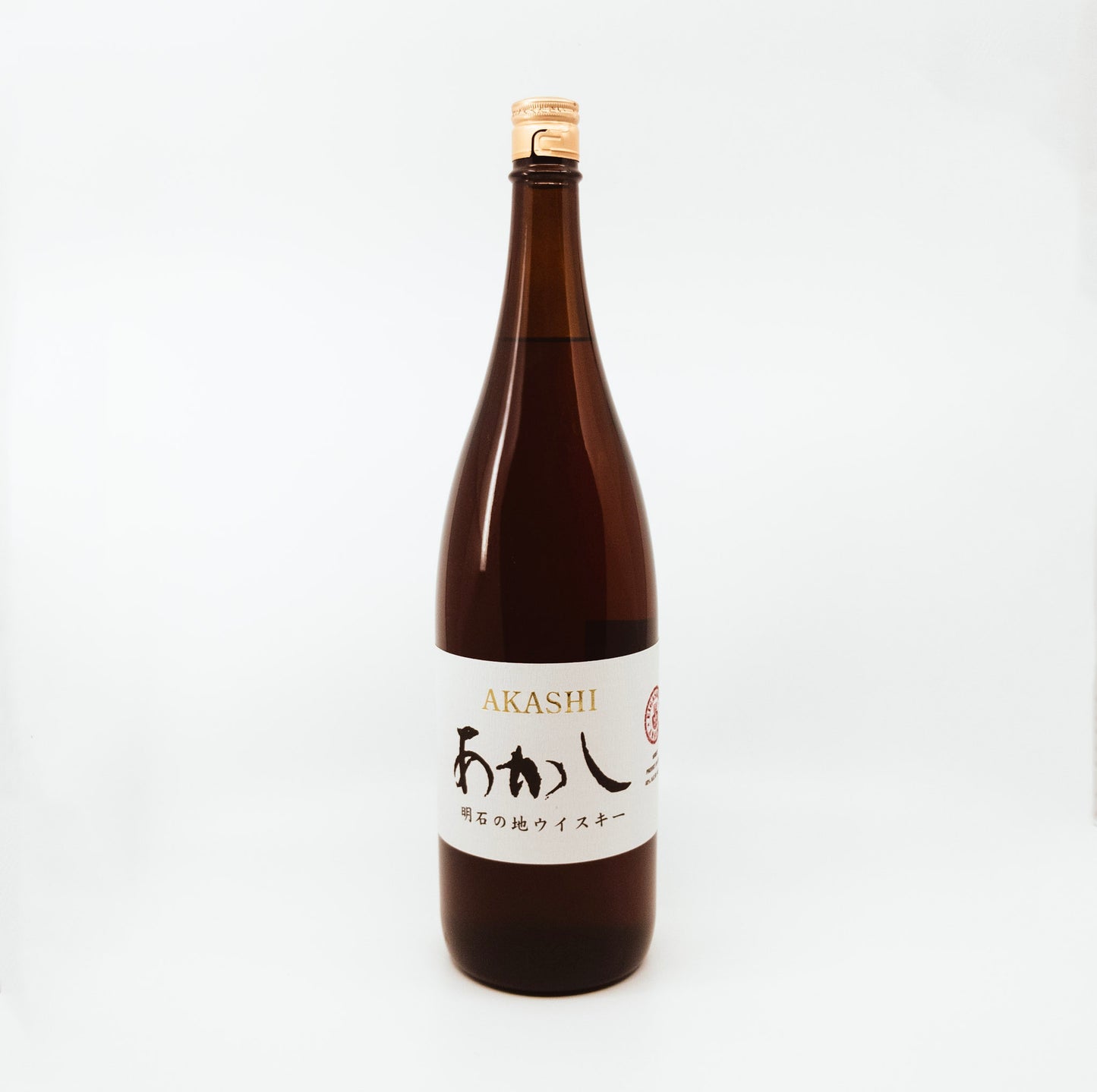 bottle of akashi with white label