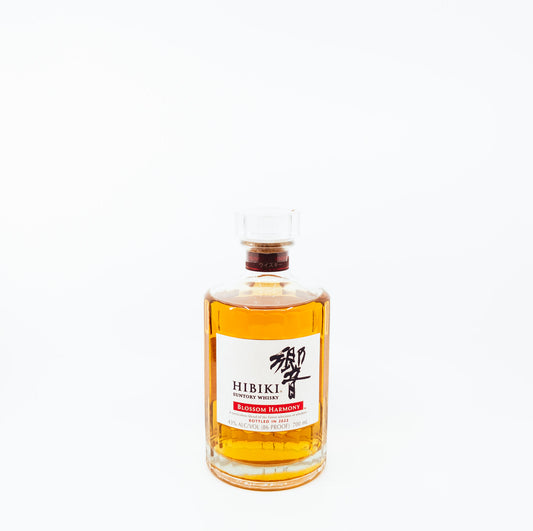 bottle of hibiki with white label